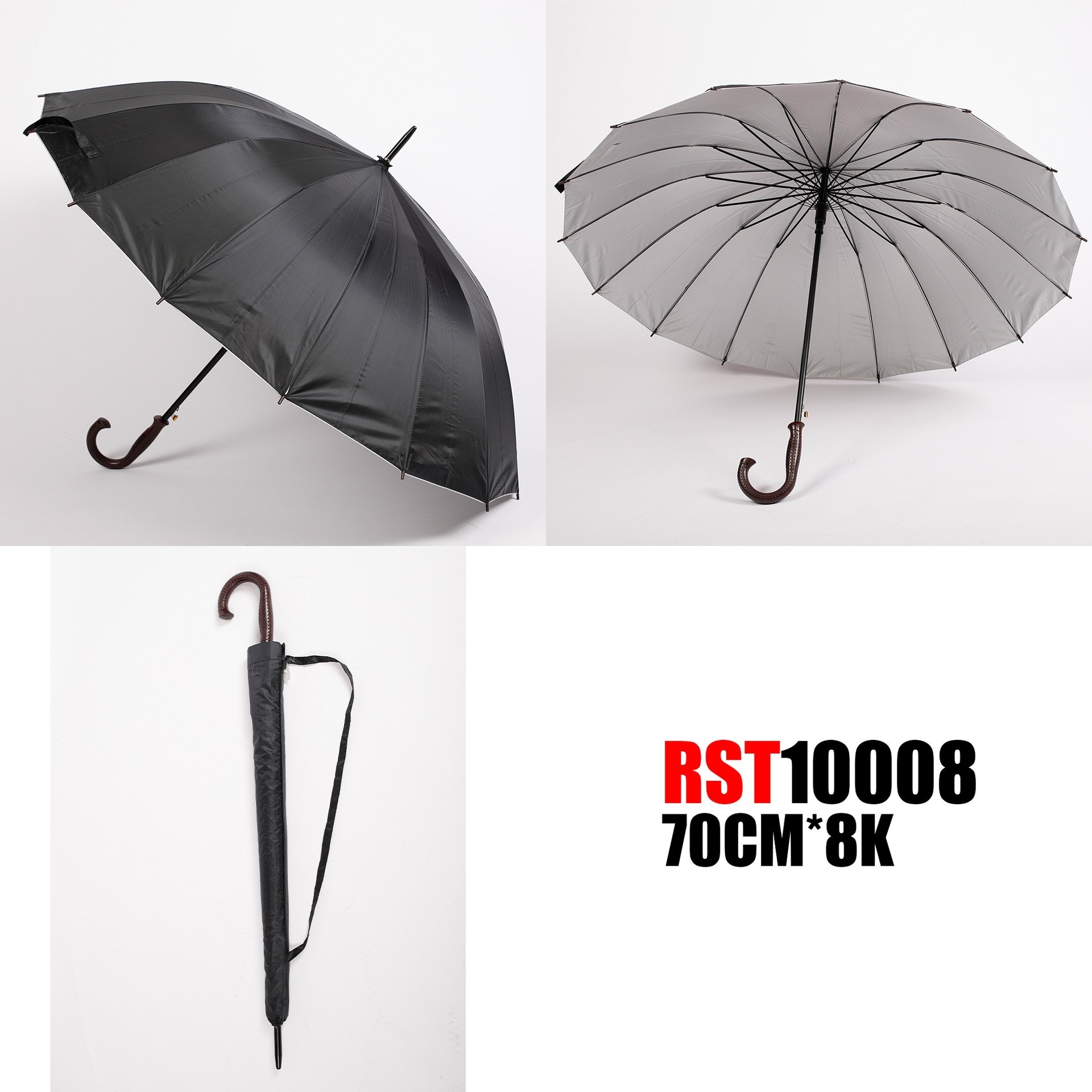 Xingbao Umbrella is a bestseller in Asia, Africa and Latin America. It offers 27-inch 16-bone silver rubber sun protection and shade umbrellas for cross-border wholesale. It is a polyester umbrella manufacturer pic 3