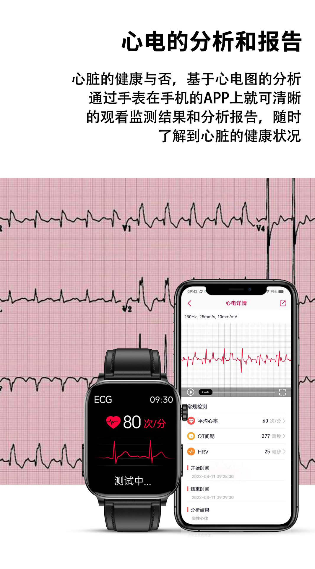 新款TK15智能手表尿酸血脂血糖心率监测蓝牙通话成人手表华强北详情12