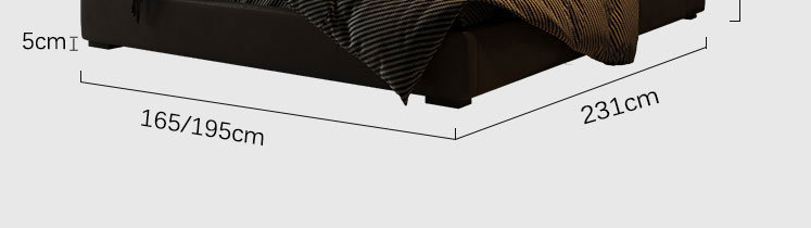 意式极简真皮床头层牛皮榻榻米床主卧羽绒软包床2*2米大床双人床详情18