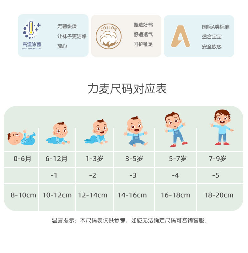力麦防蚊袜儿童夏季长筒过膝袜A类宝宝空调女孩卡通网眼高筒袜子详情6