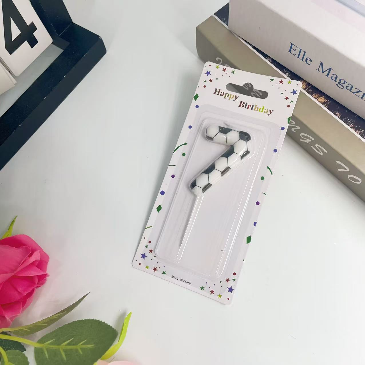 跨境足球主题数字蜡烛世界杯0-9生日蜡烛足球蛋糕装饰派对用品详情12