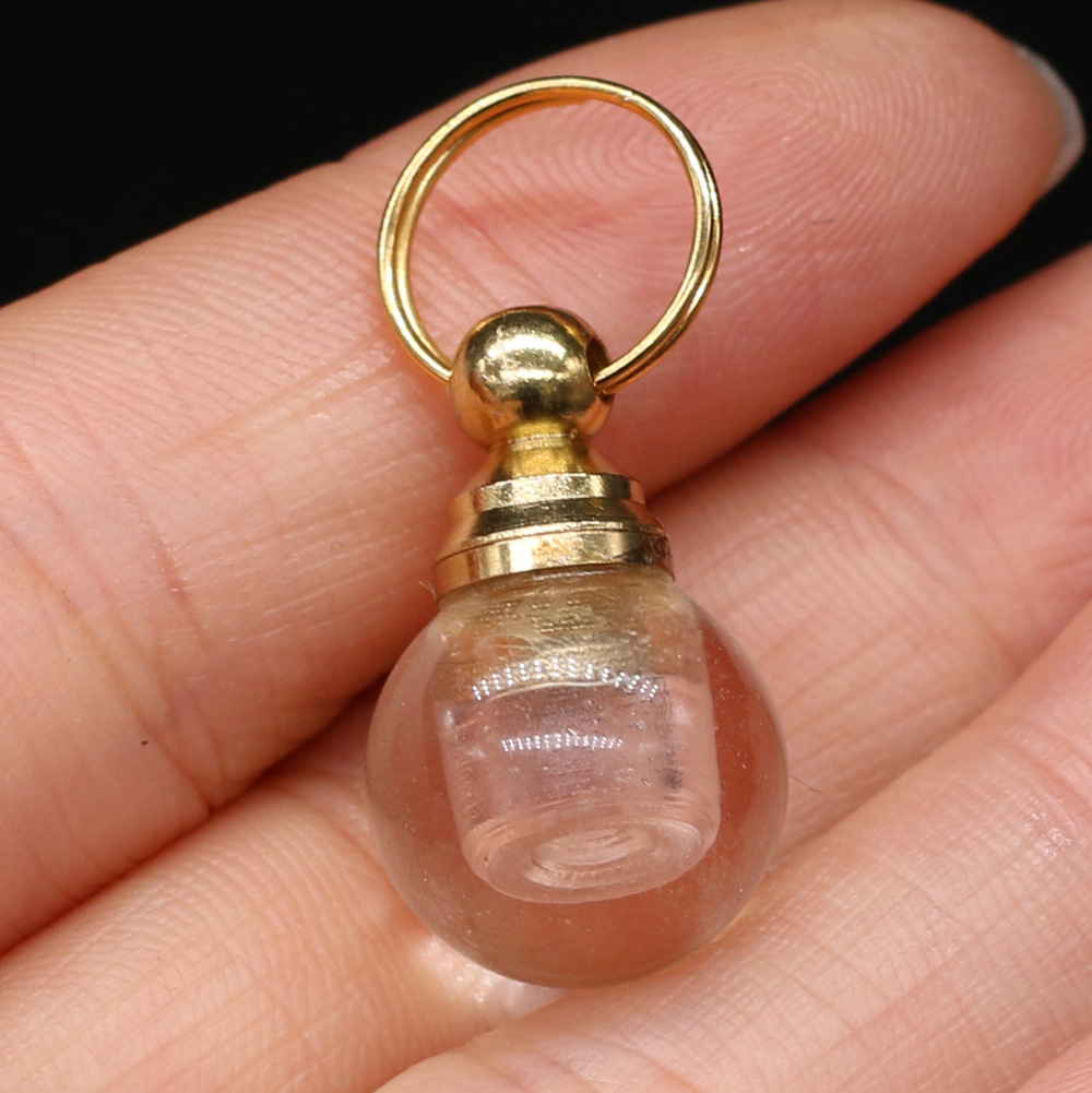 Exquisite natural semi-precious stone perfume bottles, white crystal, various shapes, DIY accessories, fashionable and exquisite wholesale production pic 50