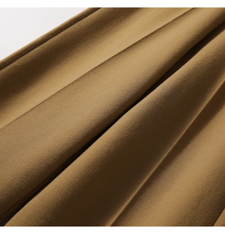 高端精品法式慵懒风秋质显瘦款美丽奴羊毛针织外套+阔腿裤裙套装详情16