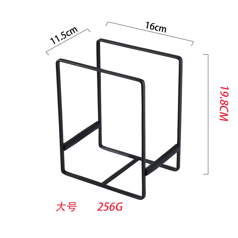 Simple ironwork multi-functional desktop storage rack, kitchen countertop, tableware rack, universal organization rack for bowls, plates and cutting boards pic 9