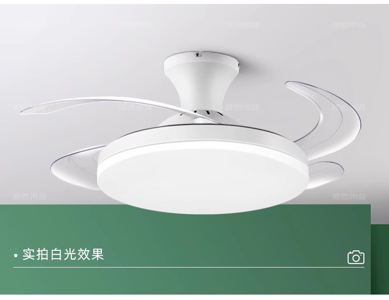 波西米亚RA97全光谱大灯盘薄透亮隐形风扇灯智能家居中山灯具详情23