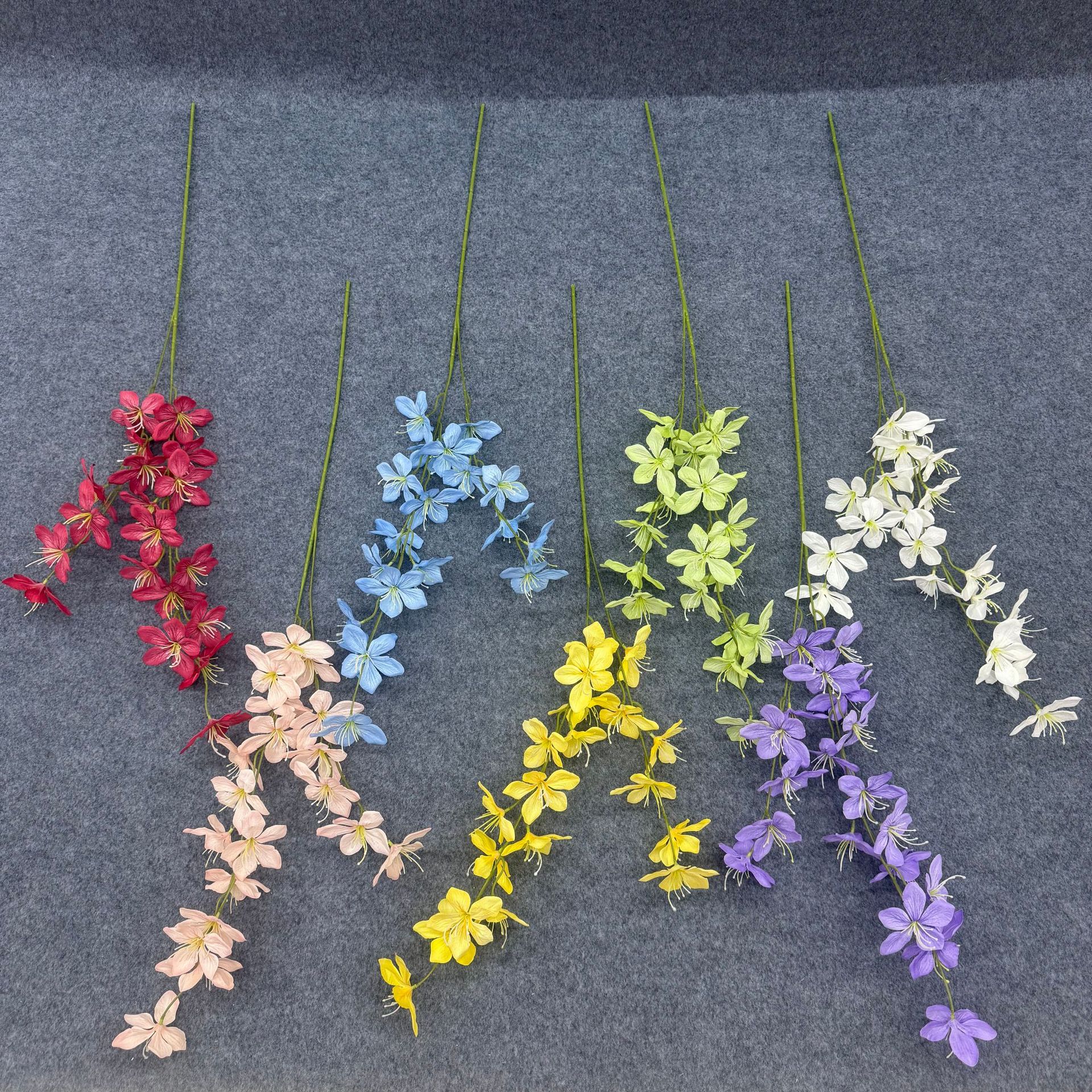 仿真花长枝垂丝茉莉婚庆婚礼堂吊顶挑高路引插花装饰花酒店假花详情3