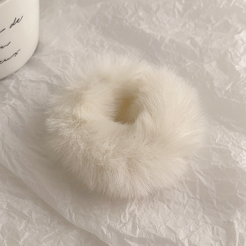 Dopamine wool hair bands for autumn and winter, towel bands, simple hair ties, leather bands and hair accessories wholesale pic 14