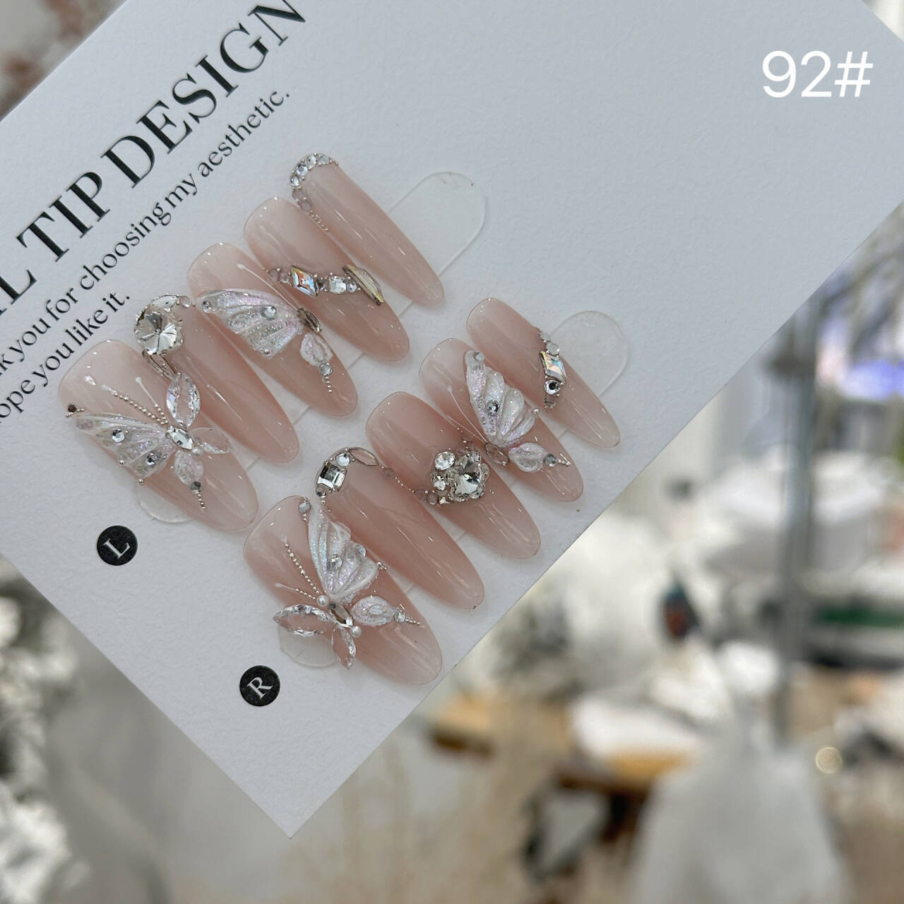 Nai Xi [Original] Pure handcrafted wearing, European and American fairy-like high-end light luxury three-dimensional relief butterfly super-bright zircon pic 17
