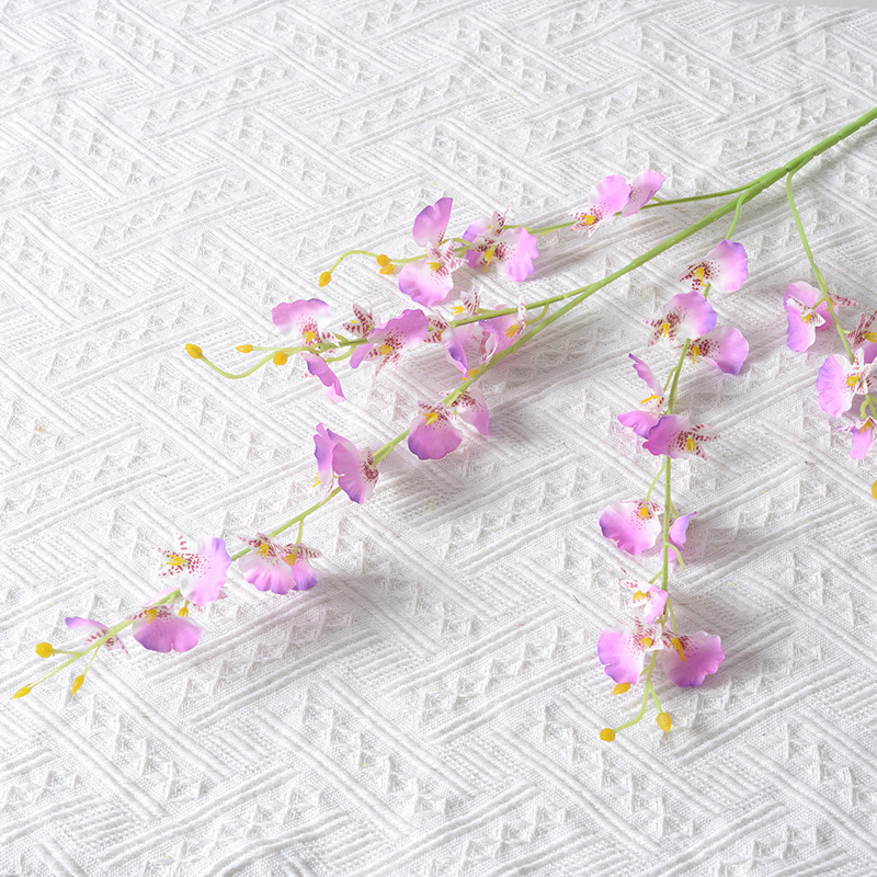 仿真跳舞兰黄色文心兰家居装饰5叉跳舞兰 北欧花艺摆件花束跳舞兰详情8