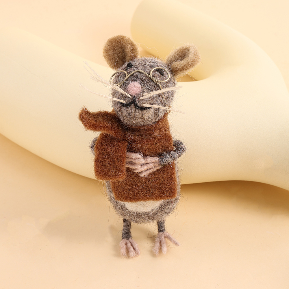 Fun handmade wool felt pendants, Nepalese 3D doll pendants, niche bag pendants, niche pendants pic 5