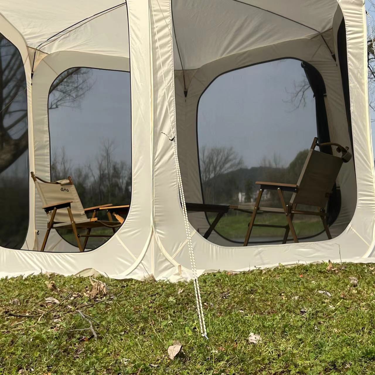 Four Seasons New outdoor ventilation and breathable leisure camping tent, quick-opening, foldable and portable mesh outdoor tent pic 12