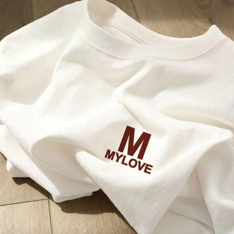 港风冰丝短袖T恤男女同款国潮中国风印花情侣夏季宽松上衣半截袖详情9