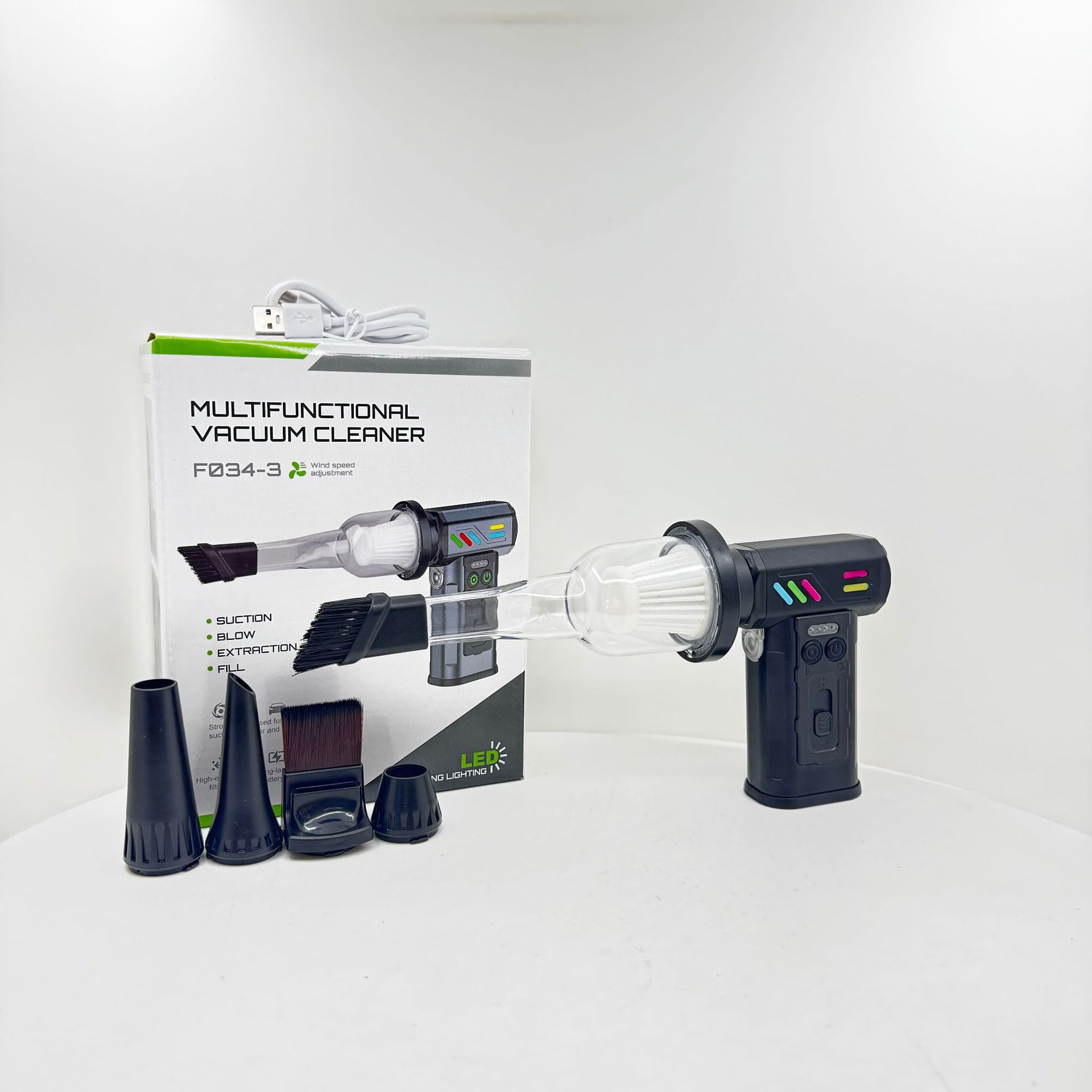 新款涡轮风扇手持吹风机露营家用户外大功率暴力电扇车载吹吸尘器详情8