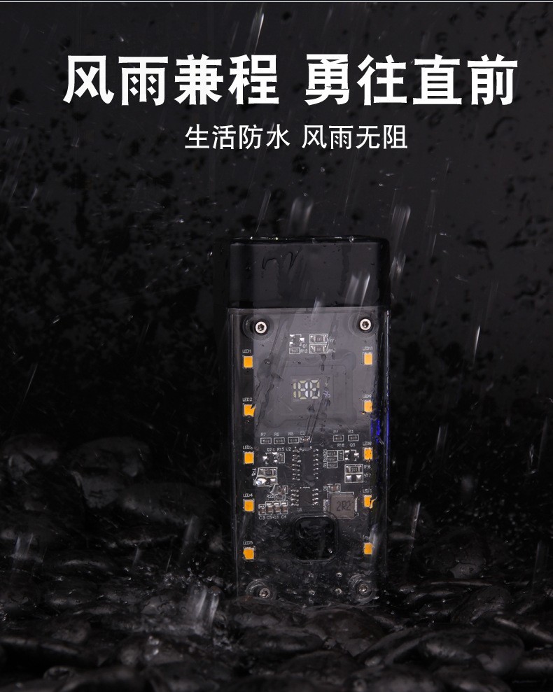 2025 New TYPE-C charging transparent cycling equipment, night riding light, powerful bicycle light, outdoor mountain bike front pic 17