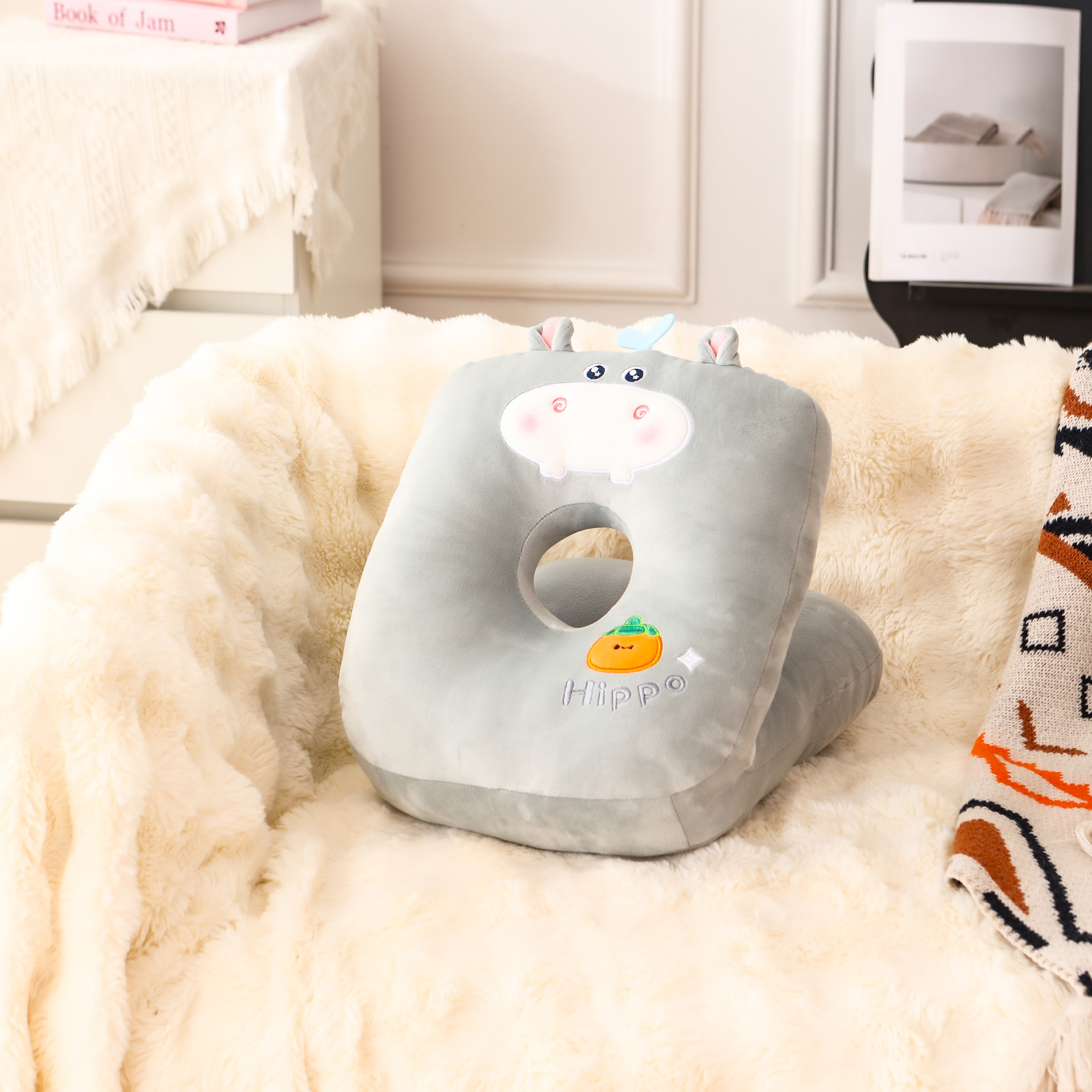 【 River Persimmon 】 Cartoon Set Lumbar support, headrest, throw pillow, U-pillow doll customization pic 10