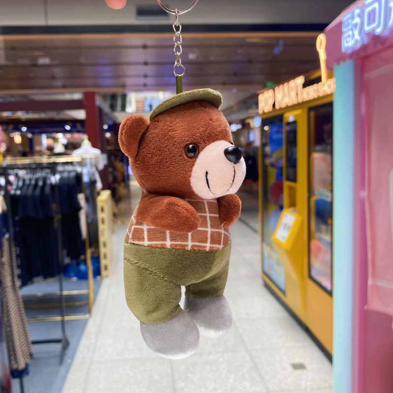 Wow, super cute workwear bear figurines, small dolls, pendants, bags, decorations, festival gifts, and fine claw machine dolls pic 14