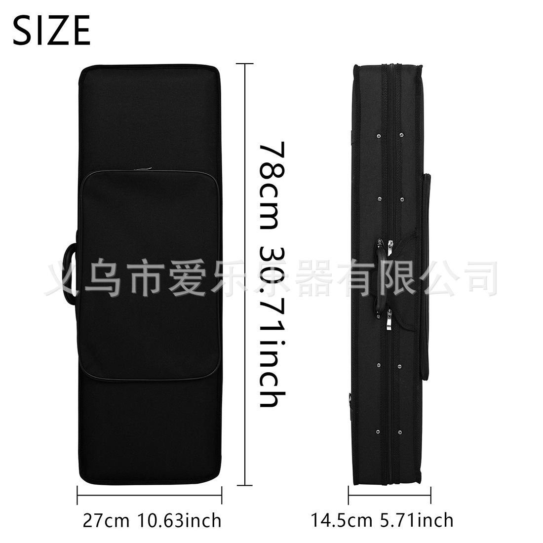 Portable, lightweight and wear-resistant Oxford cloth violin case, anti-drop violin case, double-shoulder violin case pic 3