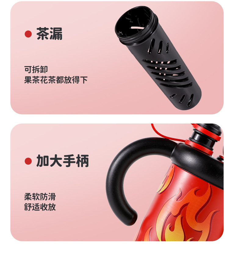 New patterned giant ice cup, 316 stainless steel insulated cup, large-capacity portable water cup with high appearance level pic 17