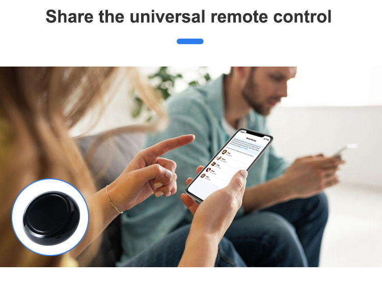 The black circular smart remote control is suitable for the main body of small household appliances pic 6