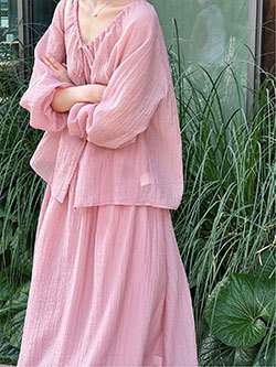 鹿西 法式蕾丝花边拼接连衣裙夏季V领气质波点收腰显瘦长裙子8677详情7