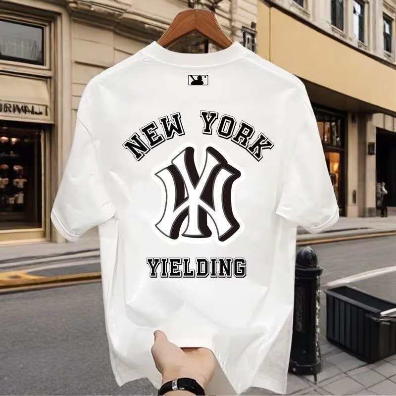 National trendy summer 2025 camiseta de manga corta hombre estampado cuello redondo cuerpo adolescente legging suelto camiseta pic 41