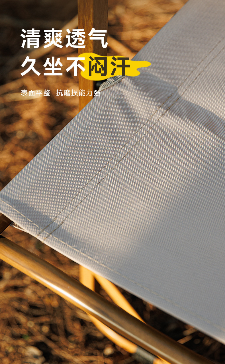 户外折叠椅子便携式野餐克米特椅钓鱼露营用品凳子摆摊蛋卷桌椅子详情5