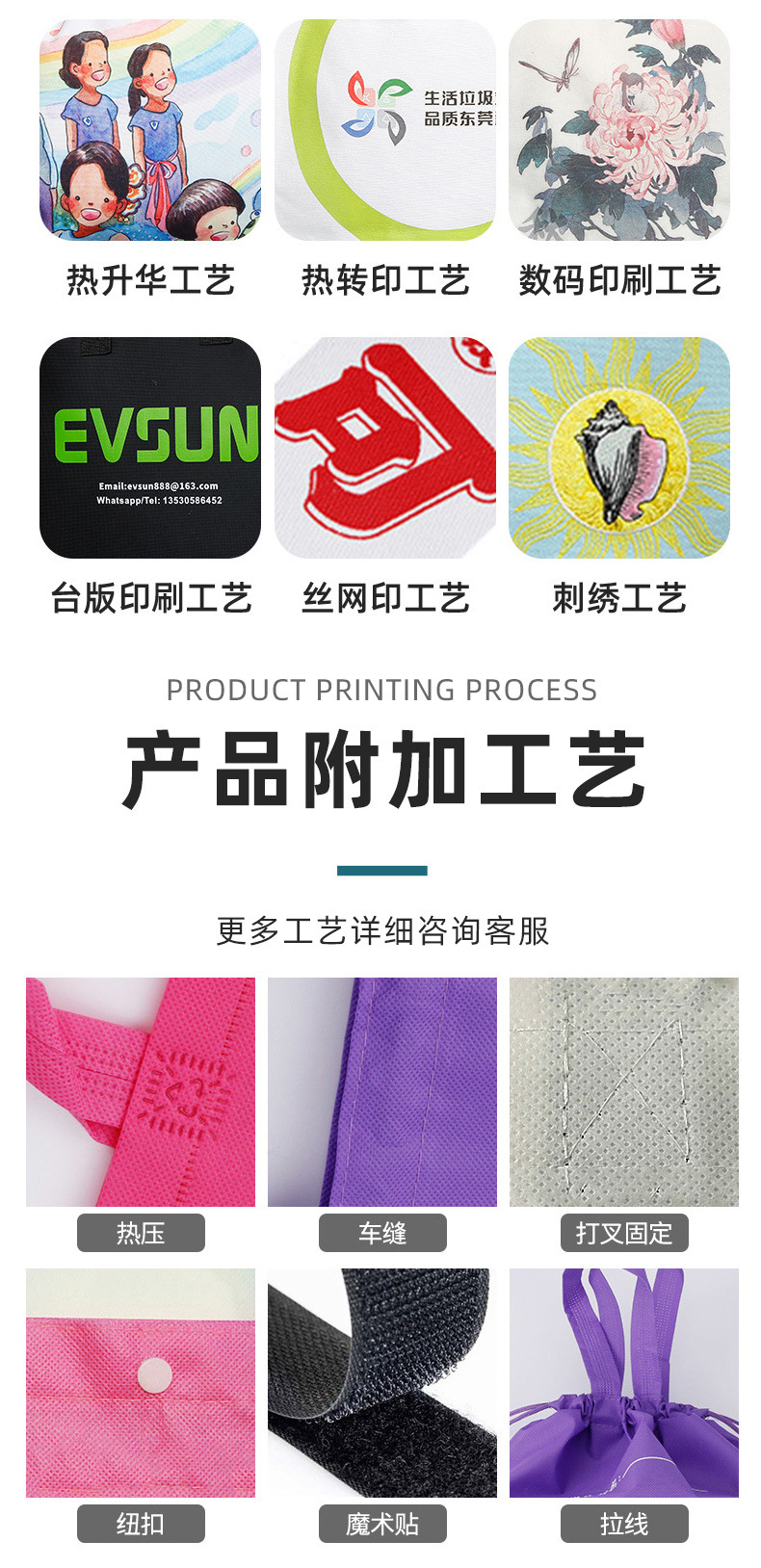 竖版无纺布纯色手提袋覆膜袋热压环保手提立体袋外卖打包袋批发详情10