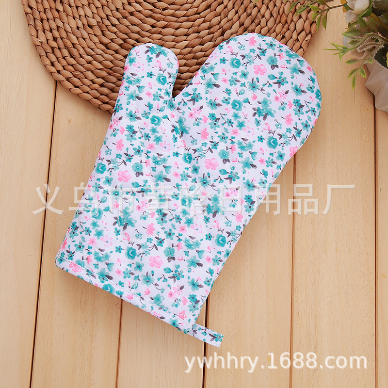 【 Chi Jia 】 Small floral microwave oven, Japanese heat insulation and anti-scald oven, Baking gift, promotional item, advertisement, thickened gloves pic 6