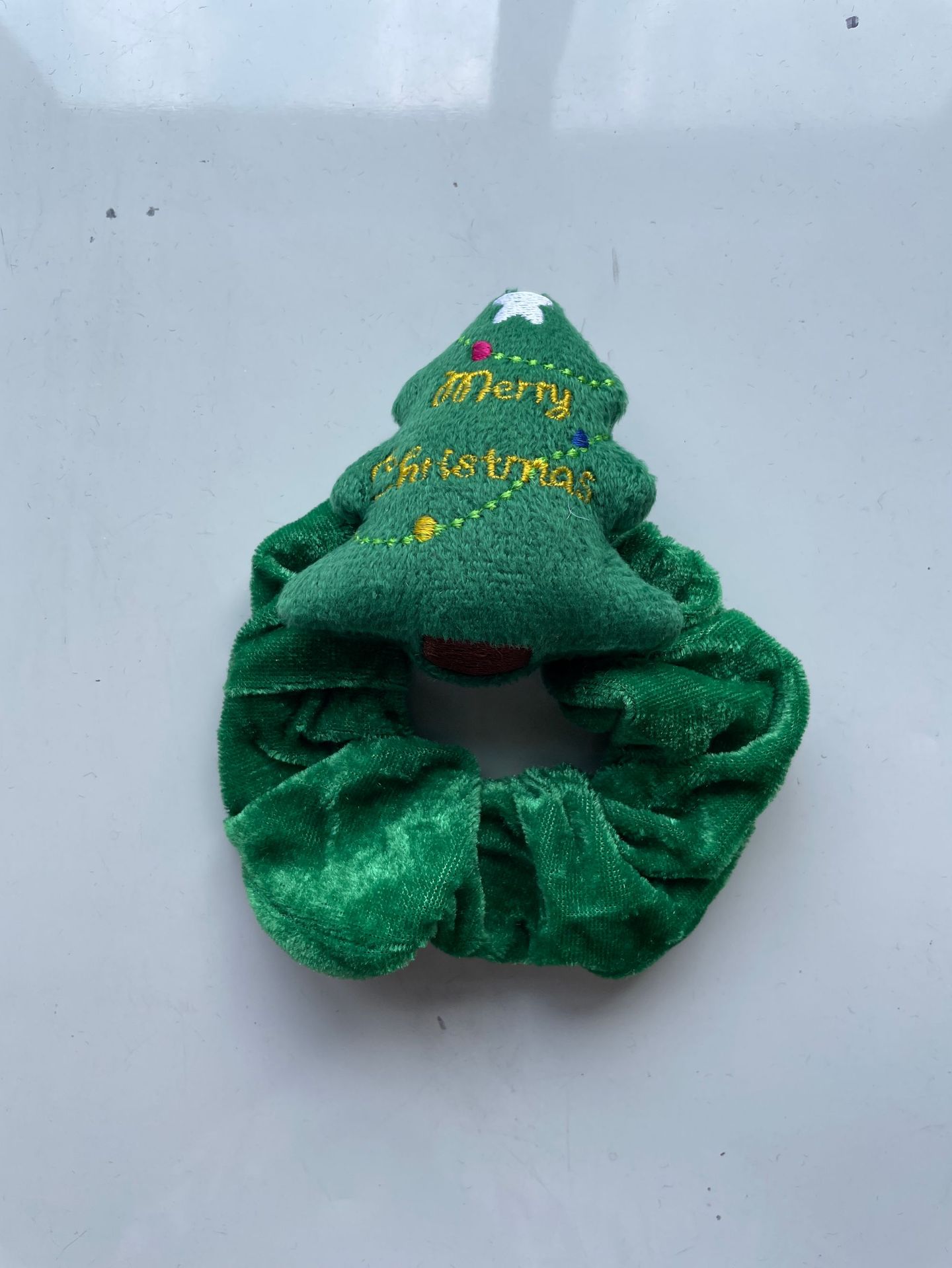 卡通圣诞毛绒发圈 麋鹿老人圣诞节发饰 可爱圣诞树跨境爆款大肠圈详情11