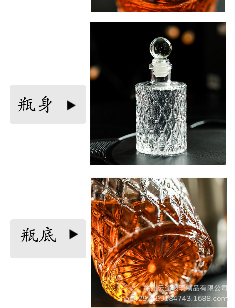亚马逊日式玻璃小酒瓶分装瓶苦精瓶酒吧调酒工具鸡尾酒滴瓶批发详情7