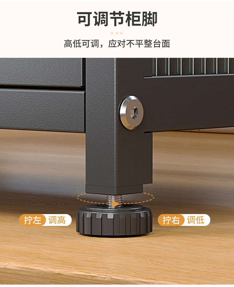 厨房碗碟置物架台面碗盘沥水架抽拉式多层收纳架家用防尘碗碟柜子详情12