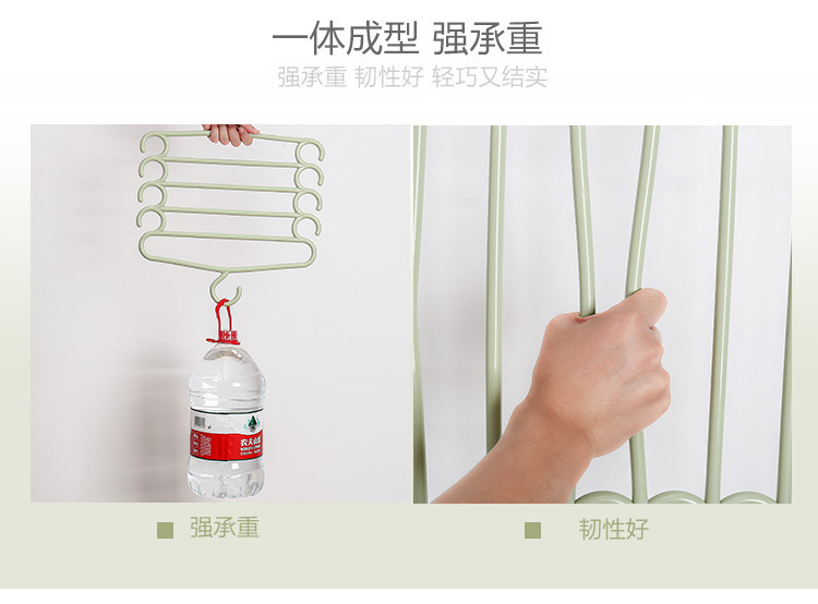 【特价清仓颜色随机不售后】多层裤架家用无痕加厚S型多功能裤架详情4