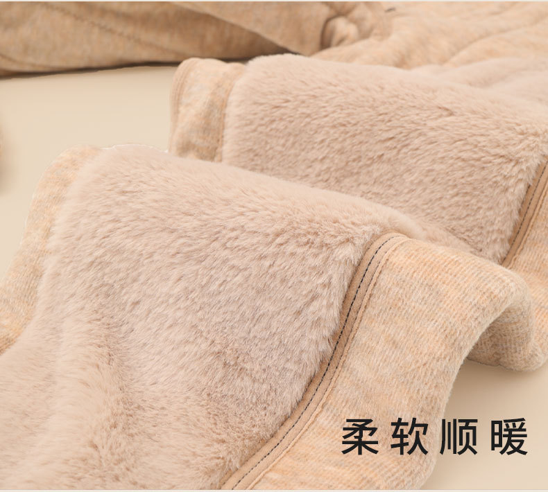 东北100%羊毛长护膝棉裤男士冬季高腰加厚绒貂绒色拉姆保暖裤女款详情14