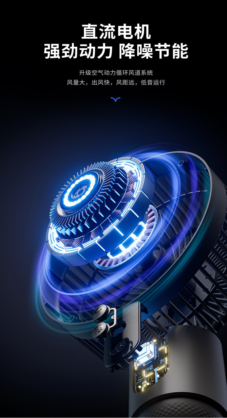 杨子新款空气循环扇三档家用遥控电风扇台立两用静音大风力落地扇详情16