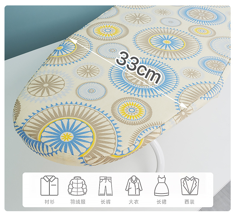 Desktop folding ironing board, small household ironing table, ironing clothes, hanging storage, easy to store, portable ironing board pic 8