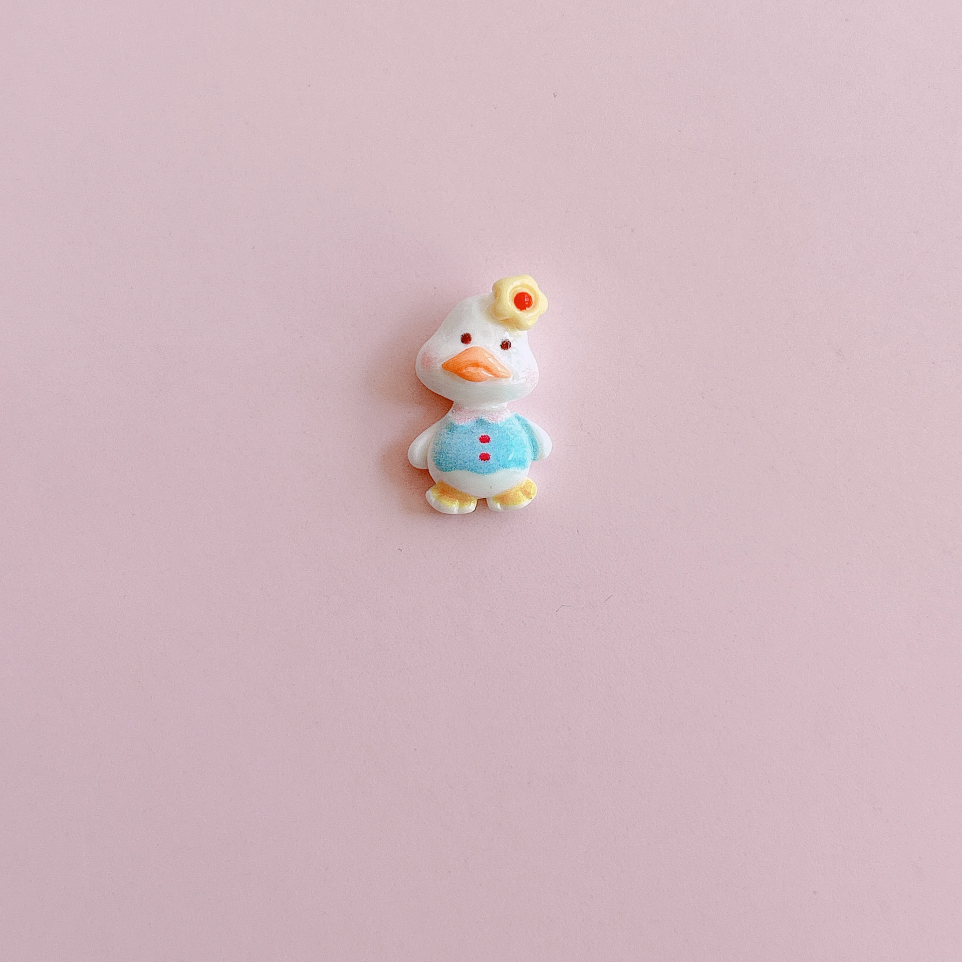 XN Mini Happy Duck Cartoon Doll diy Resin jewelry Accessories Ear studs Hair Clip Decoration materials pic 11