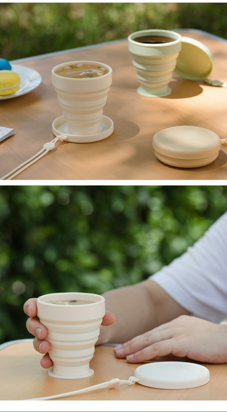 折叠水杯旅行漱口杯硅胶户外可伸缩旅游出差便携牙刷口杯压缩杯子详情17
