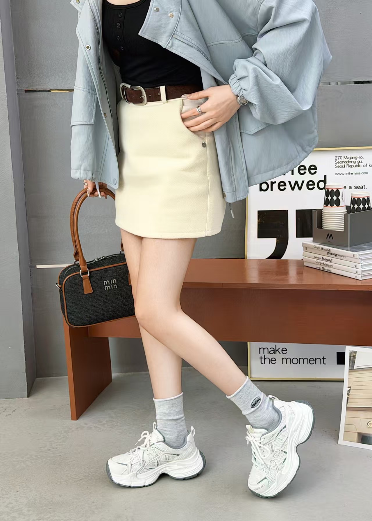 欧货老爹鞋女2026新款真皮网面透气运动风休闲鞋百搭厚底跑步鞋详情8