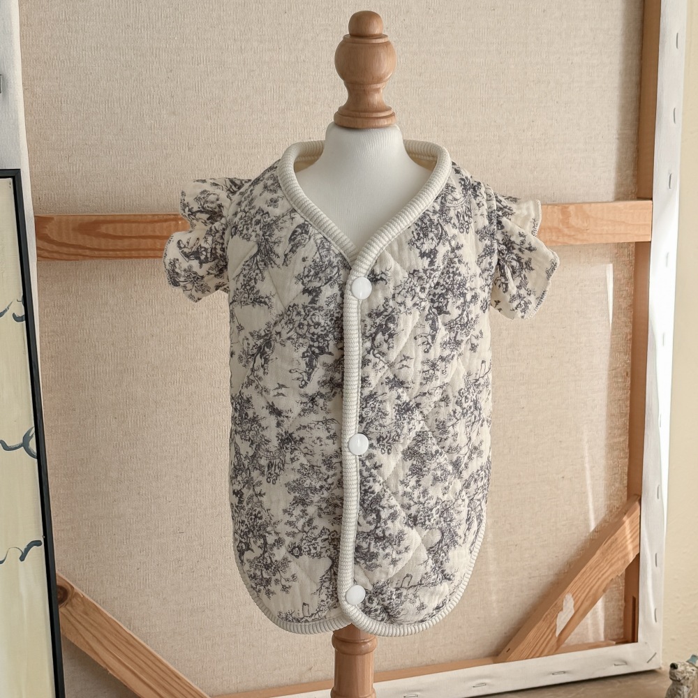 飞袖纱布宠物衣服加棉家居服小型犬小狗狗秋冬装保暖小猫咪猫衣服详情12