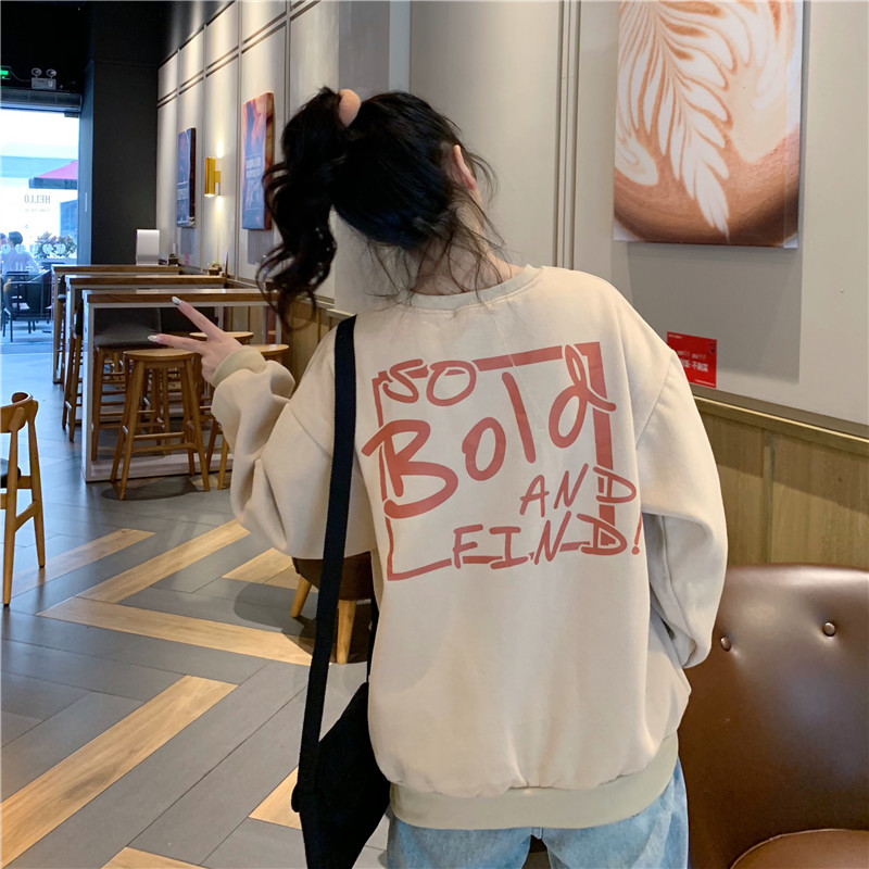 現貨代發跨境臺灣抓絨加厚衛衣2025秋冬新款寬鬆休閒大碼女裝上衣详情23