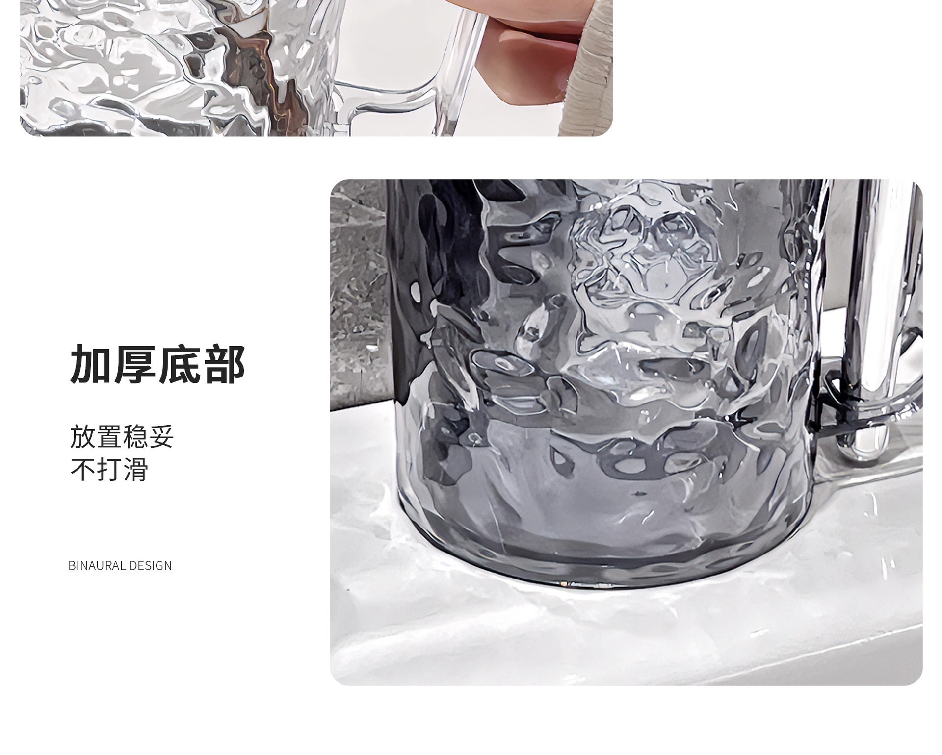 牙刷杯冰川纹轻奢洗手间洗漱杯 家用简约便携高颜值刷牙杯 漱口杯详情15