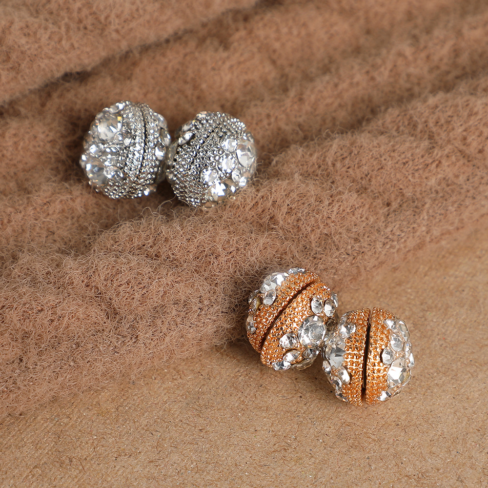 超闪双面无耳洞耳夹无痛吸力强磁铁耳环女耳饰冷淡风轻奢小众耳饰详情2