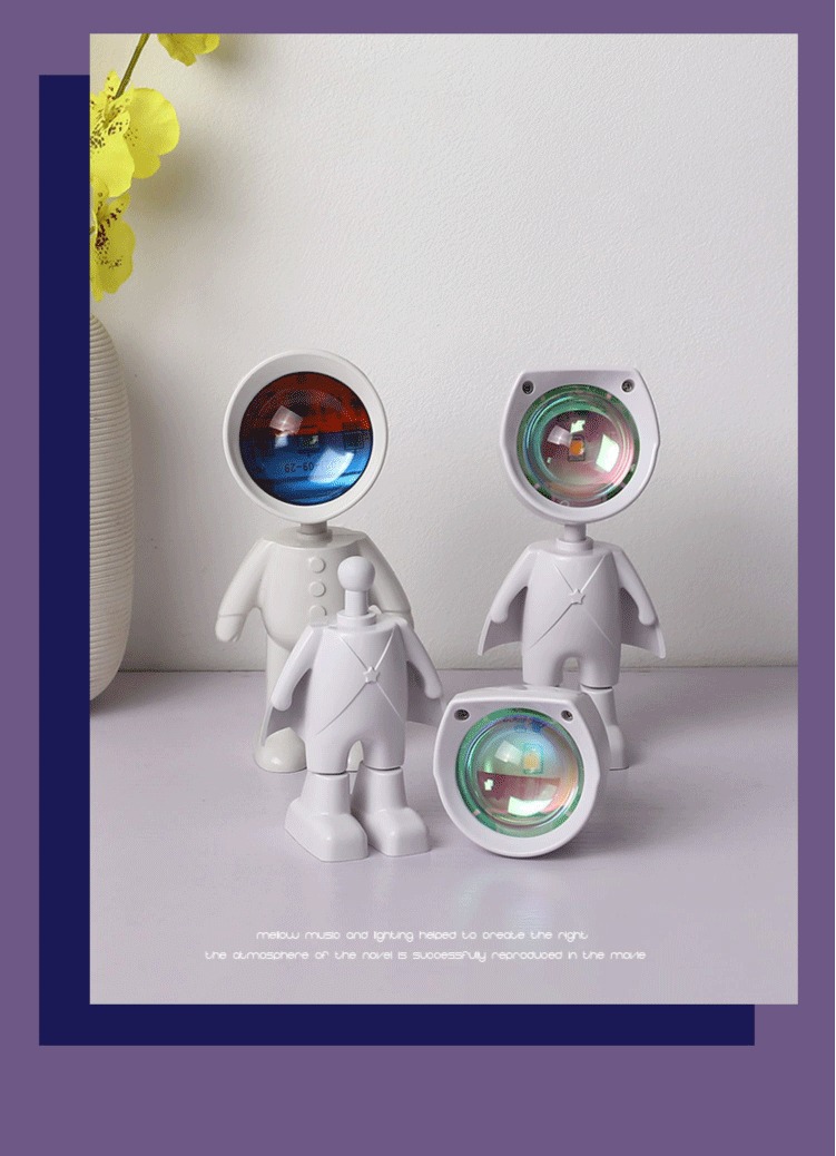 Astronaut Dawn Red Photo, Little Flying Hero Sunset Red Sunset atmosphere light, Astronaut projector Night light pic 11
