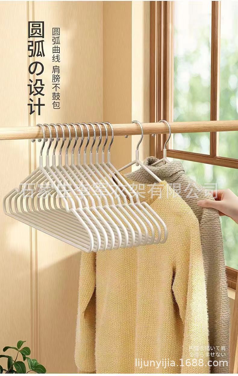衣架工厂现货速发防滑衣架儿童衣架衣挂衣撑子阳台晾衣架晒衣服架详情3
