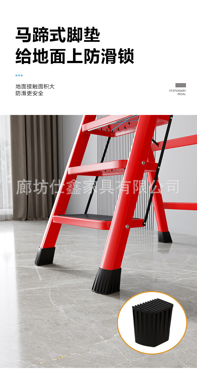 梯子伸缩梯家用折叠梯多功能人字梯铝合金加厚楼梯便携步梯批发详情13