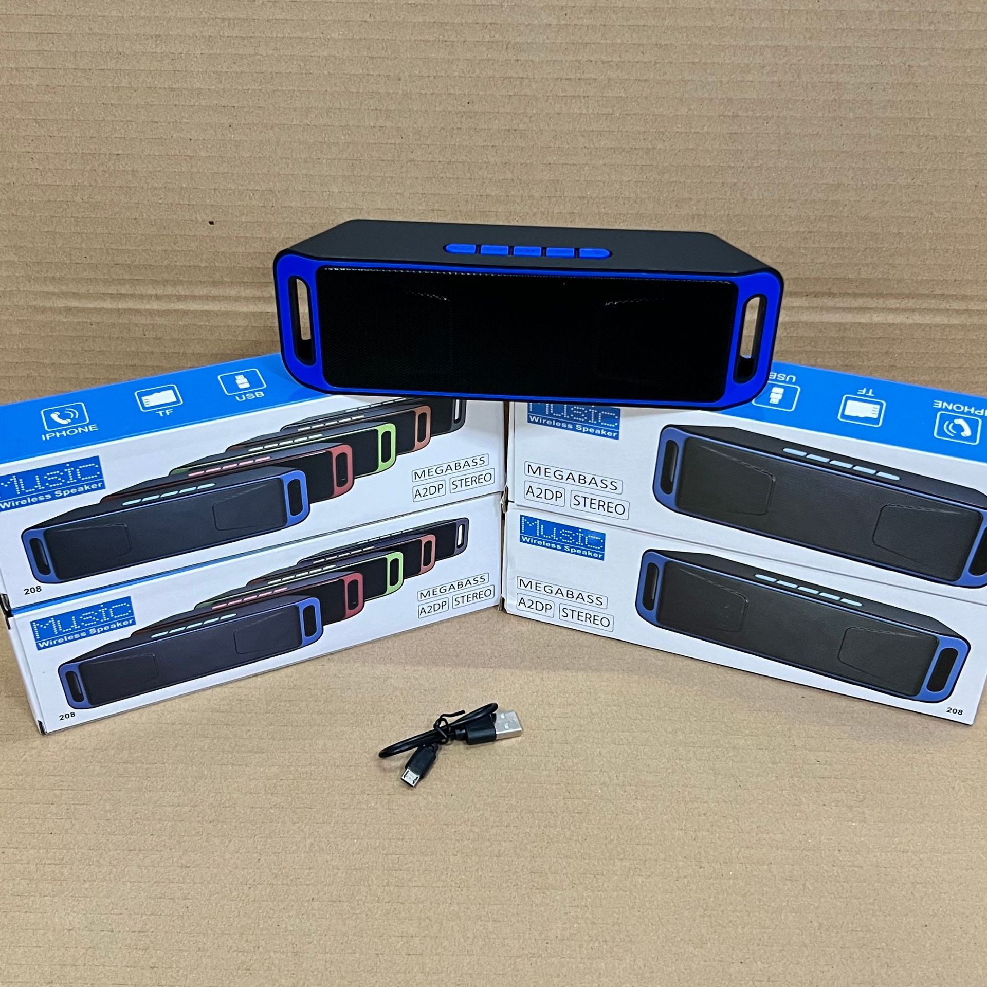 Cross-border mini speaker, Bluetooth subwoofer, card-inserting small speaker, portable home desktop player, stereo pic 6