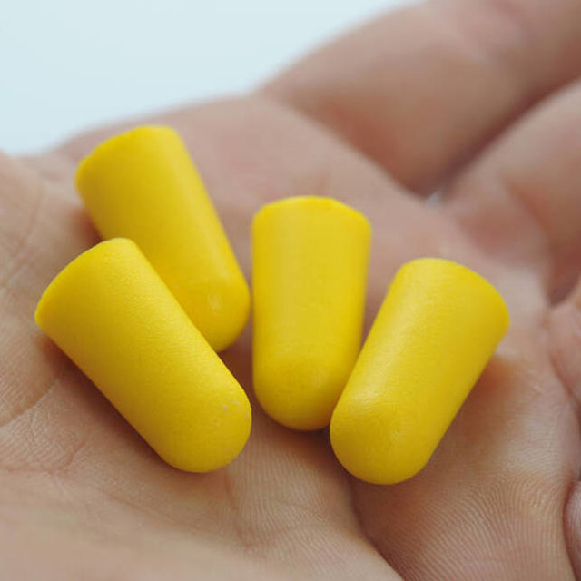 跨境专供一次性防护耳塞PU发泡耳塞子弹头形防噪音学习睡觉用耳塞详情9