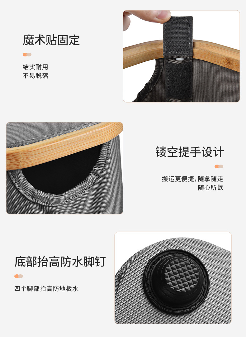 Amazon 600D cationic dirty clothes basket with lid and foldable toilet paper storage basket pic 13