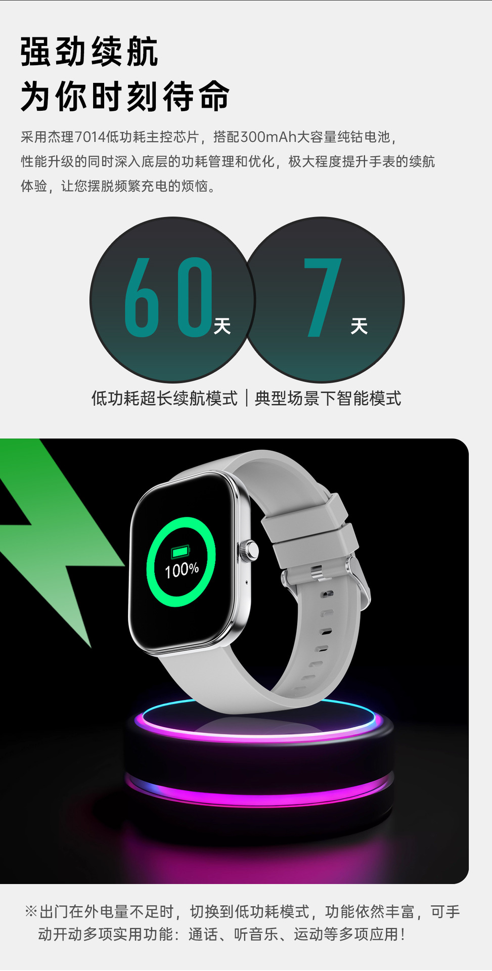 智能手表多功能运动计步成人防水手表跨境女生健康监测蓝牙通话详情7