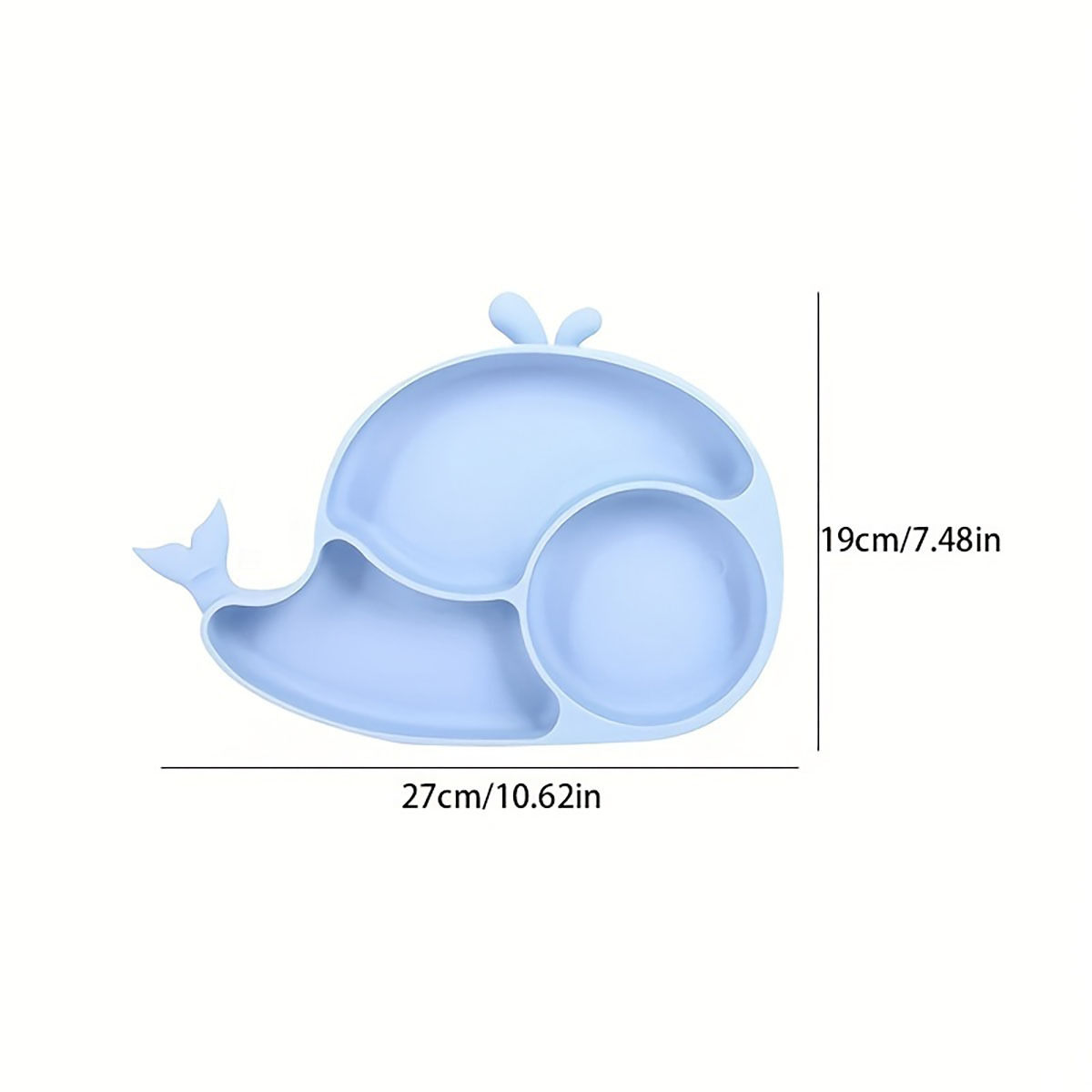 婴童新款食用级硅胶餐盘带勺叉动漫可爱婴幼儿安全餐具批发直销禾果米糊辅食瓶详情5
